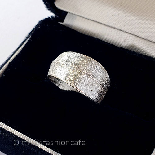 （画像用） マイケルミショー　指輪 ユーカリ銀葉　リング