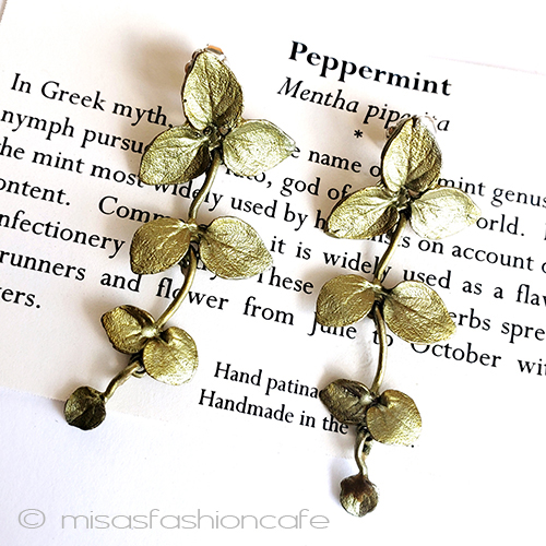 （画像用） マイケルミショー　再販 ペパーミント　ピアス