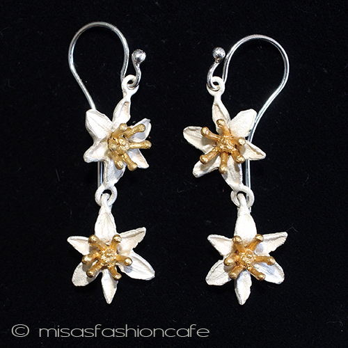 Michaud　オニオンの花 イヤリングまたはピアス　 - ウインドウを閉じる