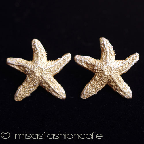 （画像用） マイケル・ミショー　ピアス 24Kgpゴールド　ヒトデ