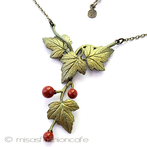 （画像用） マイケルミショーネックレス 天然石グズベリーの果実