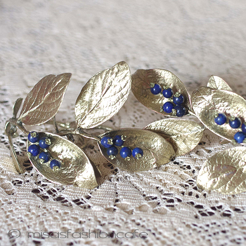 （画像用） マイケルミショーブルーベリー 天然石ナプキンリング４セット