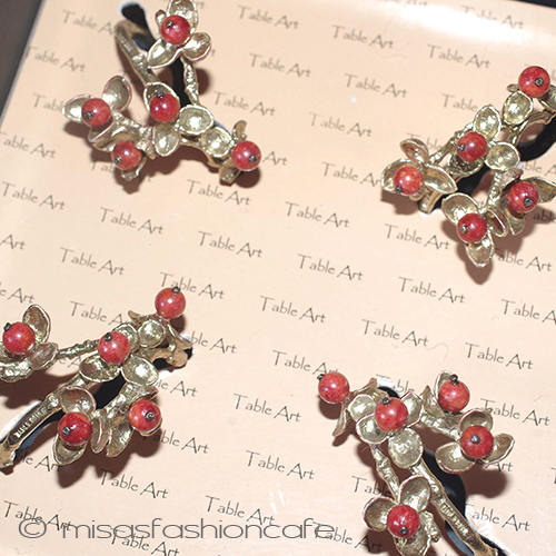 （画像用） ミショー　珊瑚の果実　再販 ナプキンリング　４個セット