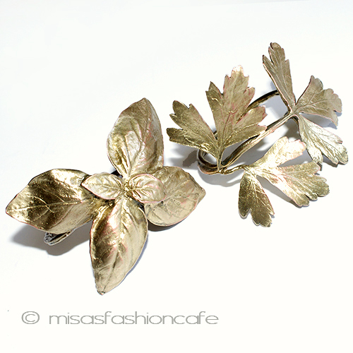 （画像用） ミショー　ナプキンリング ハーブ（バジル＆パセリ）