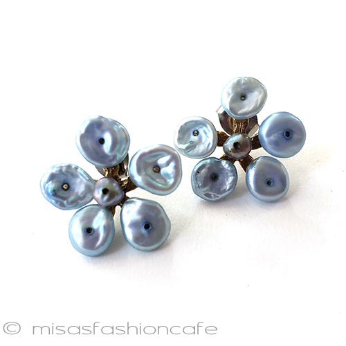 （画像用） マイケルミショーピアス ケシパール真珠スミレ