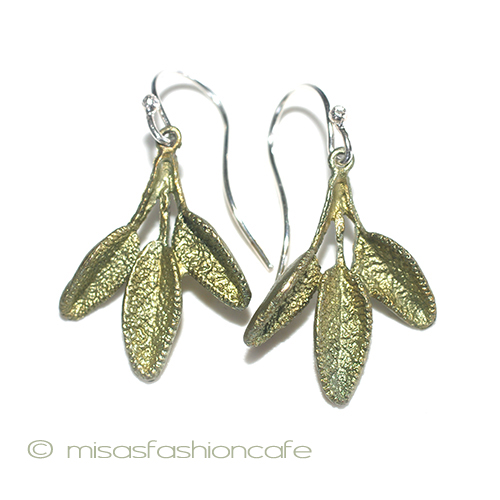 （画像用） ハーブ：セージ　再販！ ピアス　または　クリップ