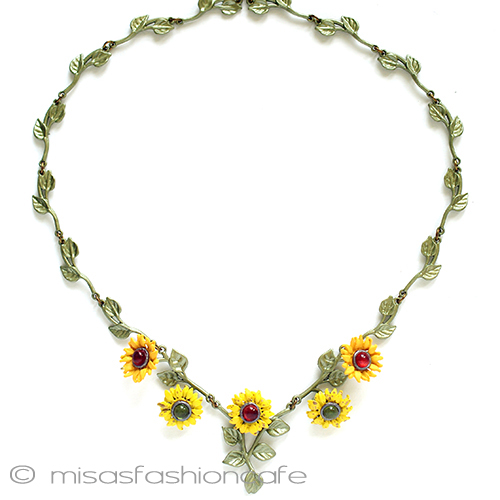 ヒマワリの花　ネックレス - ウインドウを閉じる
