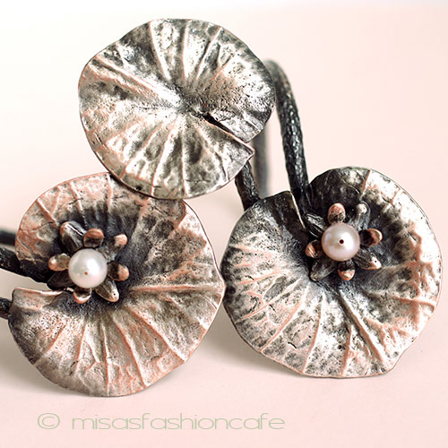 （画像用） マイケルミショー　再販！ ナプキンリング　真珠の睡蓮