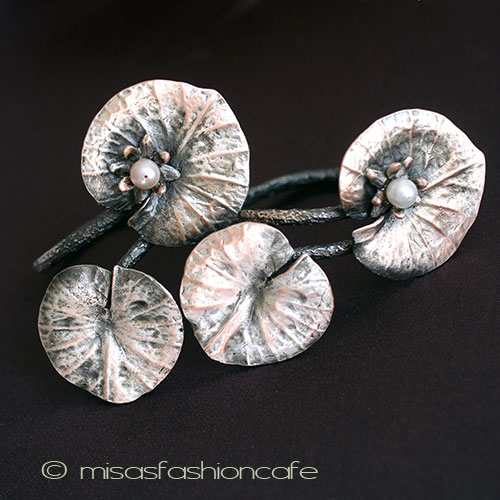 （画像用） マイケルミショー　再販！ ナプキンリング　真珠の睡蓮