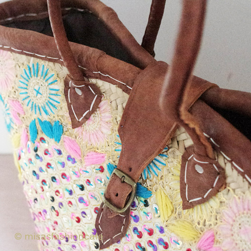 （画像用） モロッコ製 かごバック　大