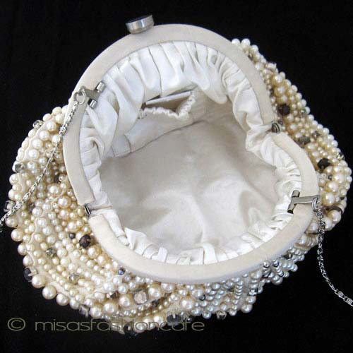 （画像用） MOYNA モイナ クラッチ パール・クリスタル