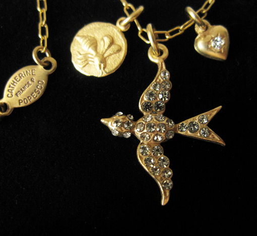 （画像用） 鳥・ハート・蜂 ネックレス