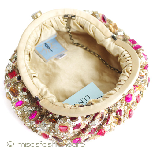 （画像用） ＳＡＮＴＩサンティ　バッグ GOLD　ピーコック