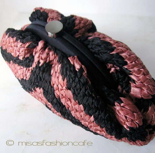 （画像用） ＳＡＮＴＩサンティ　バッグ シルク編み ボーダー