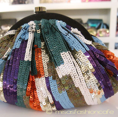 （画像用） SANTI サンティ クラッチ 　マルチ・ストライプ