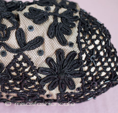 （画像用） SANTI サンティ クラッチ 　ブラック花レース