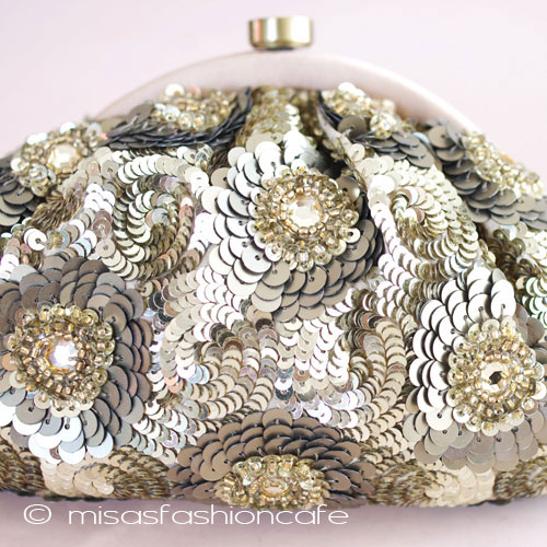 （画像用） ＳＡＮＴＩサンティ　バッグ ゴールド フラワー 再販