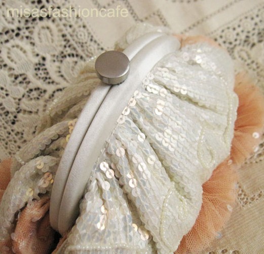 （画像用） SANTI サンティ クラッチ 　フラワー（大）