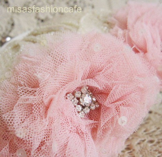 （画像用） SANTI サンティ クラッチ ピンクフラワー（大）