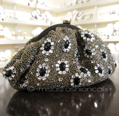 （画像用） SANTI サンティ クラッチ 　ジュエル・フラワー