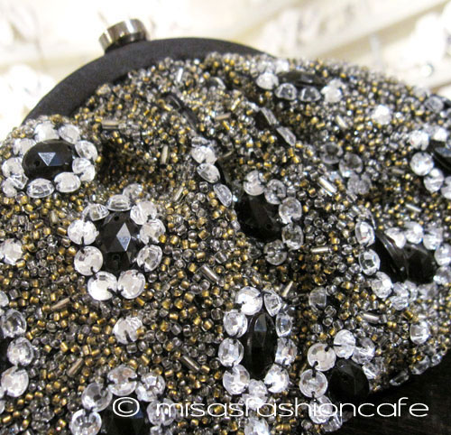 （画像用） SANTI サンティ クラッチ 　ジュエル・フラワー