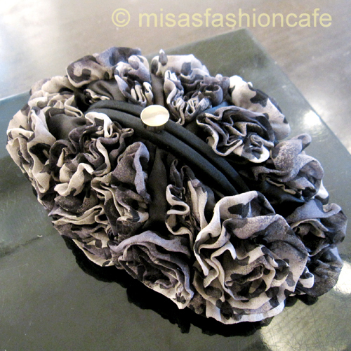 （画像用） SANTI サンティ クラッチ シフォン レオパード