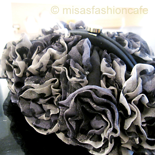 （画像用） SANTI サンティ クラッチ シフォン レオパード