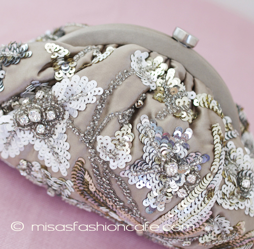 （画像用） SANTI サンティ クラッチ クリスタル・フラワー