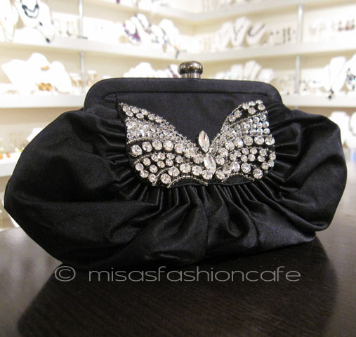 （画像用） SANTI サンティ クラッチ クリスタル・リボン