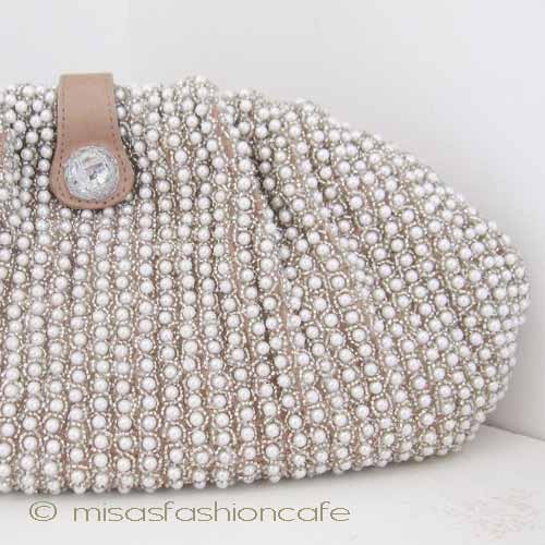 （画像用） SANTI サンティ クラッチ パールパヴェ（L size)