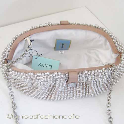 （画像用） SANTI サンティ クラッチ パールパヴェ（L size)