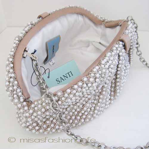 （画像用） SANTI サンティ クラッチ パールパヴェ（L size)