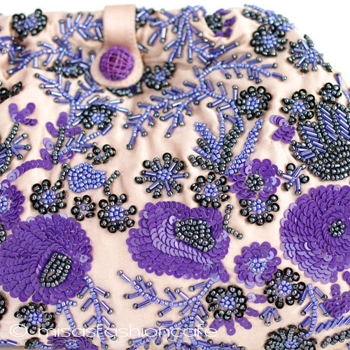 （画像用） ＳＡＮＴＩ　クラッチ パープル・フラワー