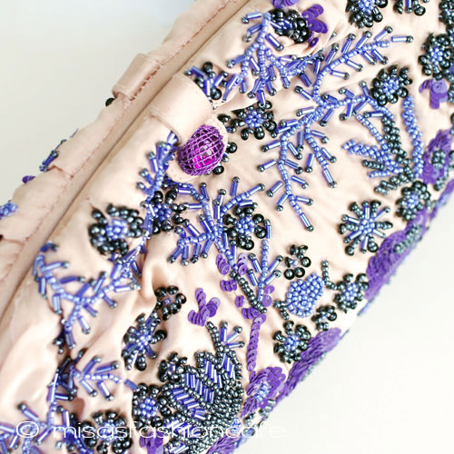 （画像用） ＳＡＮＴＩ　クラッチ パープル・フラワー