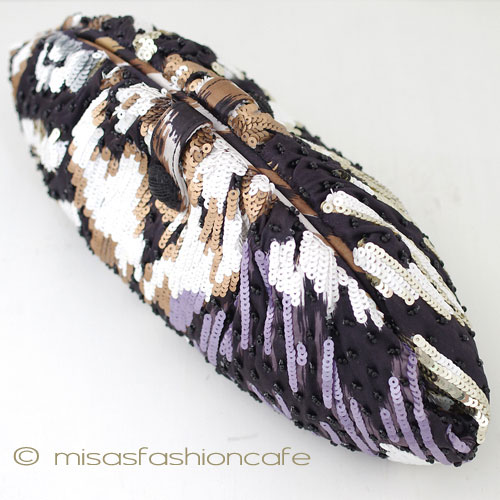 （画像用） SANTI サンティ クラッチ ゴールドｘパープル