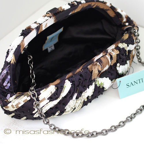 （画像用） SANTI サンティ クラッチ ゴールドｘパープル