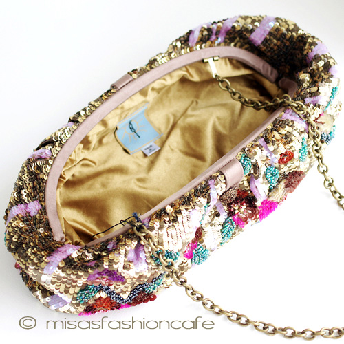 （画像用） SANTI サンティ　バッグ 全面花刺繍（Lサイズ）