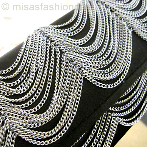 （画像用） SANTI サンティ クラッチ チェーン ドレープ