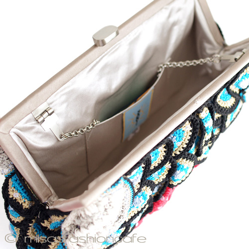 （画像用） SANTIサンティ　クジャク ショルダーバッグ兼クラッチ