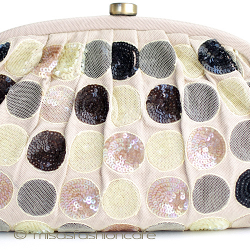 （画像用） ＳＡＮＴＩサンティ　バッグ ドット柄　ヌーディー