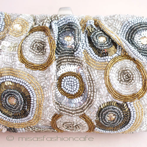 （画像用） SANTI サンティ クラッチ 花火（金・銀）