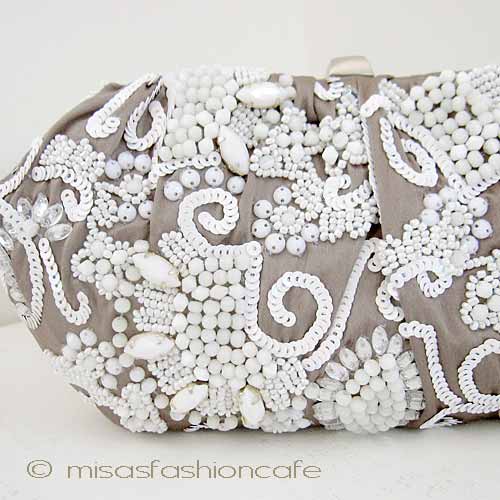 （画像用） SANTI サンティ クラッチ キャッツアイ・ビジュー