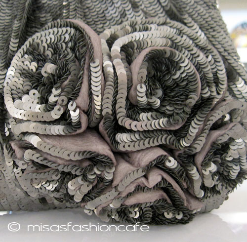 （画像用） SANTI サンティ クラッチ 　立体サイドフラワー