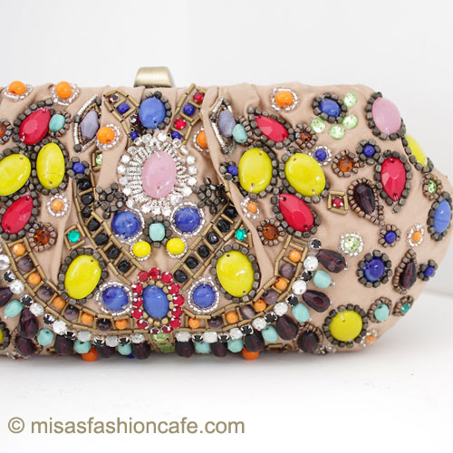 （画像用） SANTI サンティ クラッチ モロッコ・ビジュー