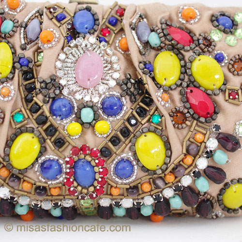 （画像用） SANTI サンティ クラッチ モロッコ・ビジュー