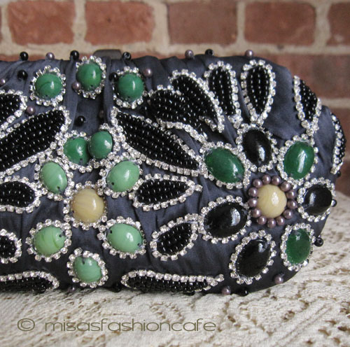 （画像用） SANTI サンティ クラッチ クリスタルビジュー