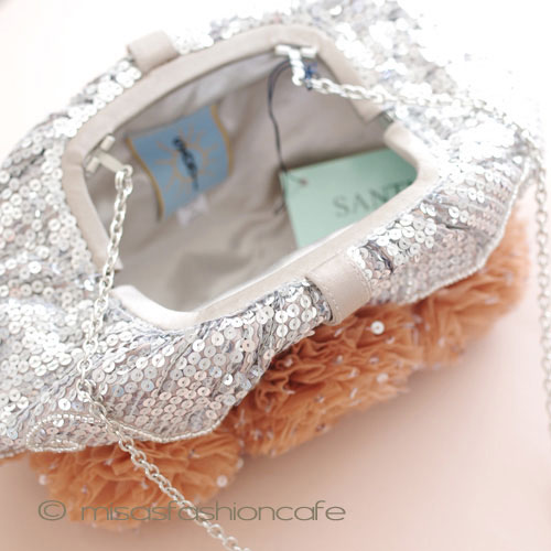 （画像用） ＳＡＮＴＩサンティ バッグ ビジューフラワー （L）