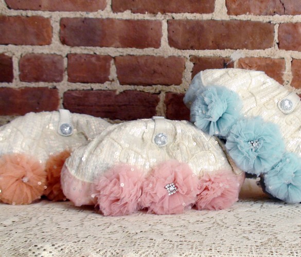 （画像用） SANTI サンティ クラッチ 　ピンクフラワー（ワイド）