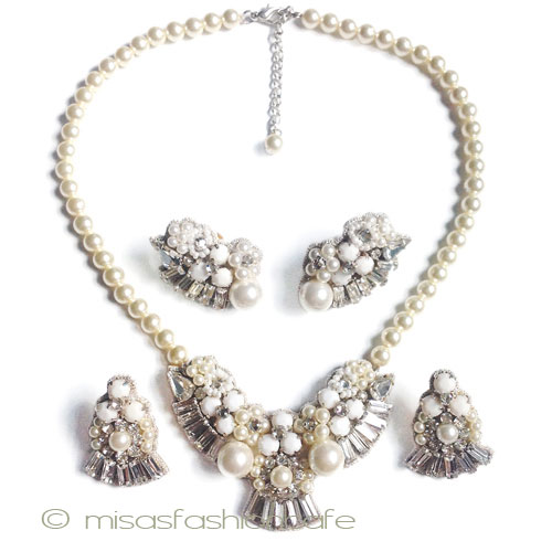 （画像用） ＳＰＡＲＫＬ　ネックレス パール・クリスタル