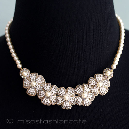 （画像用） ＳＰＡＲＫＬ　ネックレス ミルクガラスのお花